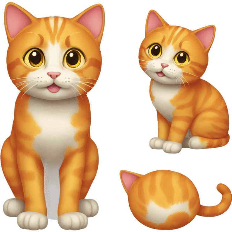 Orange cat emoji