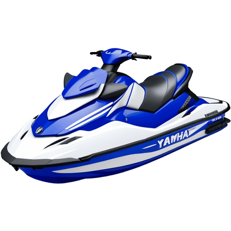 Jet Ski - Yamaha EX Deluxe (Model Year: 2022) (Iconic colour: Blue and white) emoji