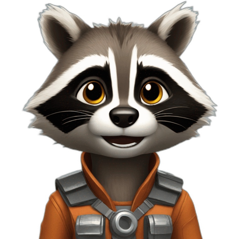 rocket racoon emoji