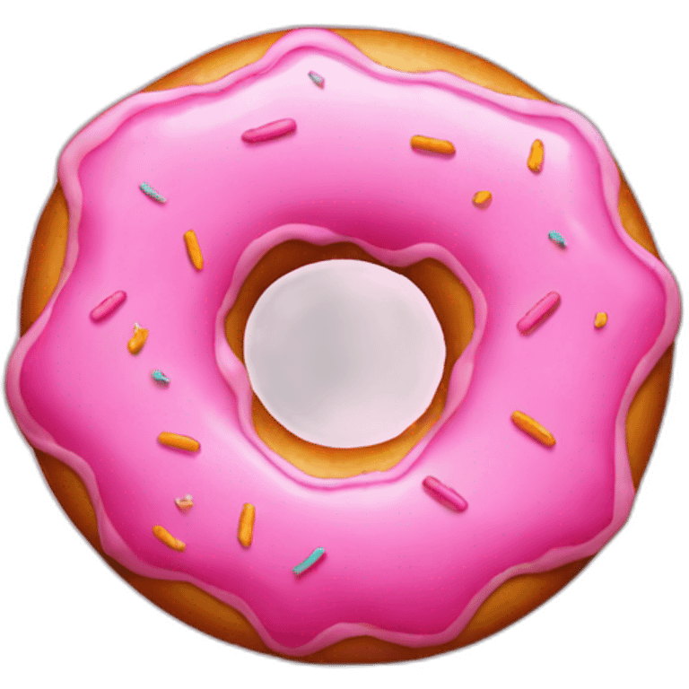 pink donut emoji