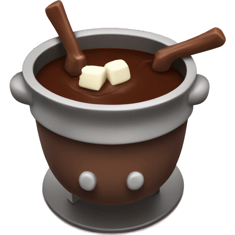 Chocolate fondue pot emoji