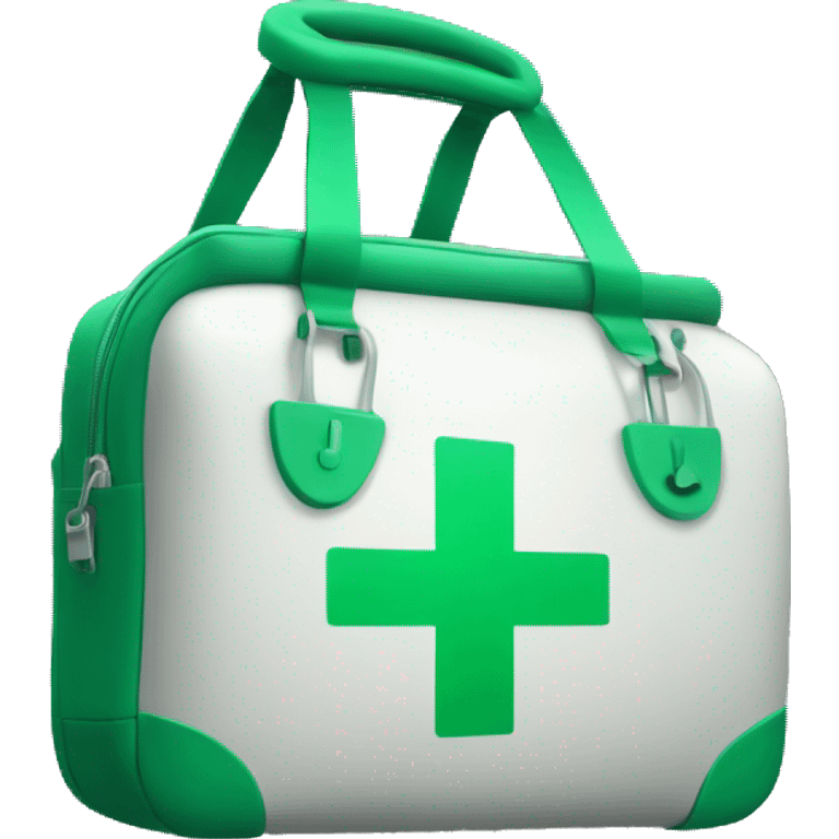 medical bag with green plus sign emoji