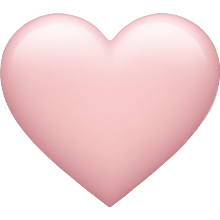 Pale pink heart  emoji