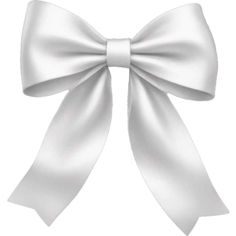 white satin bow emoji