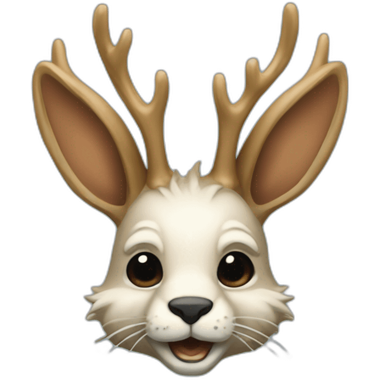 jackalope in a business suit emoji