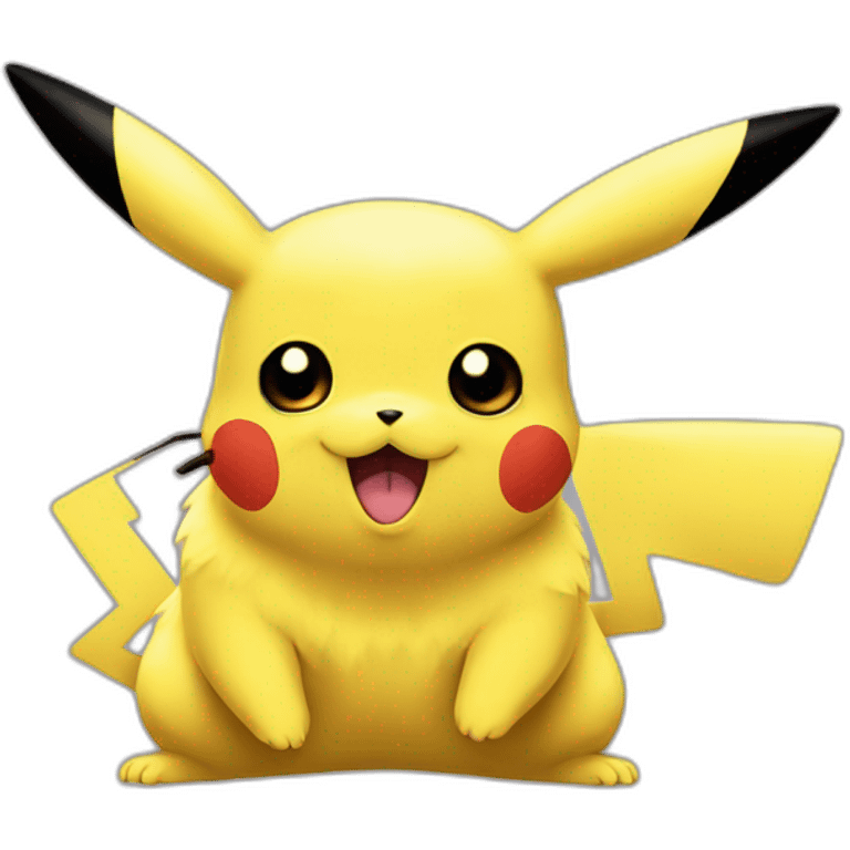 Pikachu sur salameche emoji