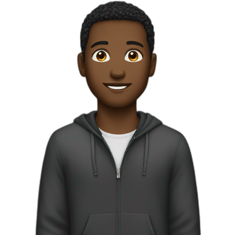 young black man emoji