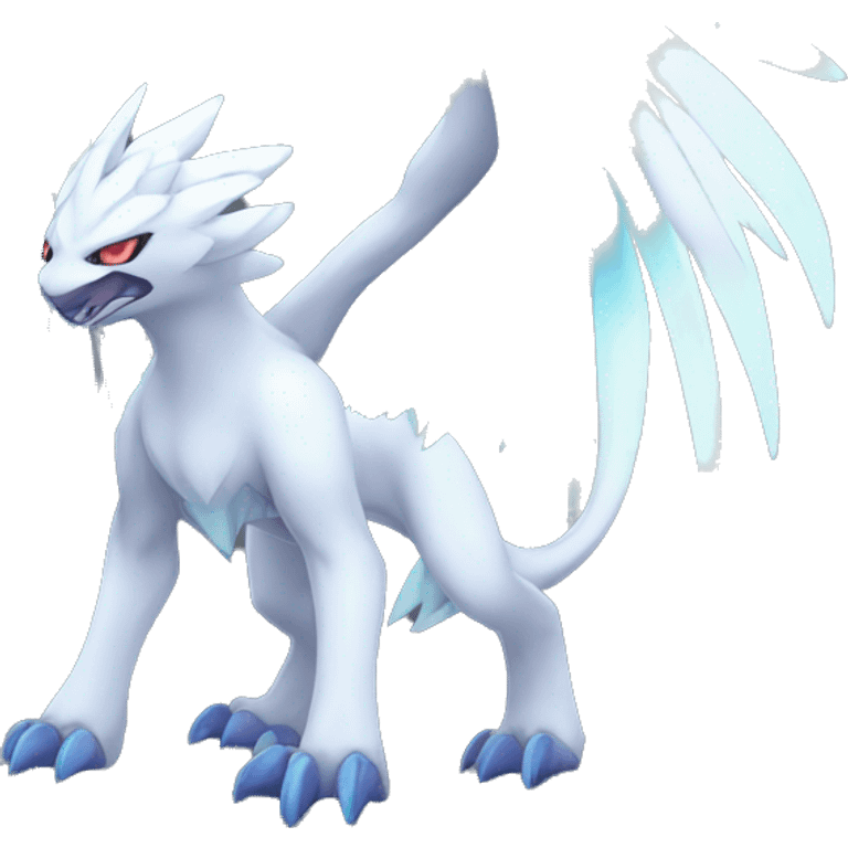  cool edgy colorful godly ethereal Absol-Dialga-Fakemon full body emoji