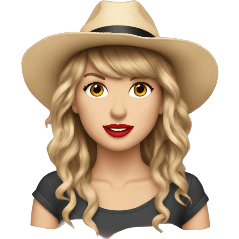 taylor swift giving me 22 hat emoji