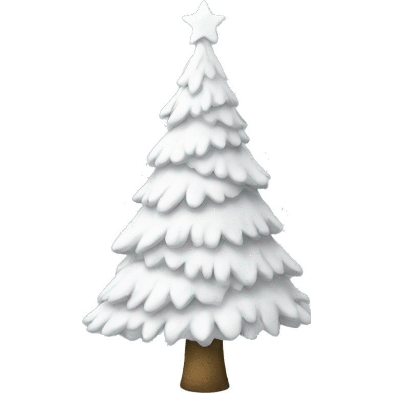 White Christmas tree emoji