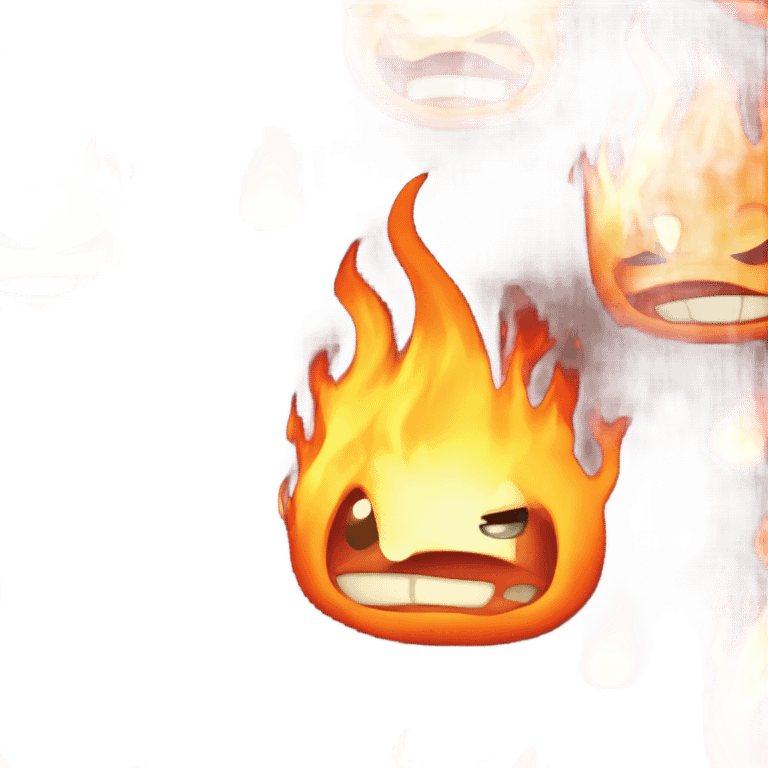 calcifer from studio ghibli emoji