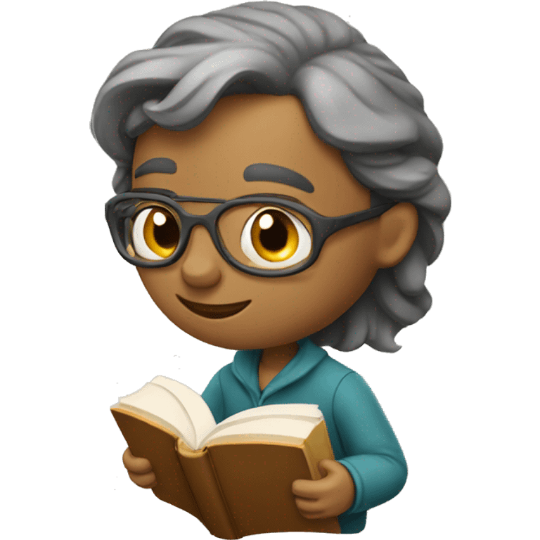 Laid-back Bookworm emoji