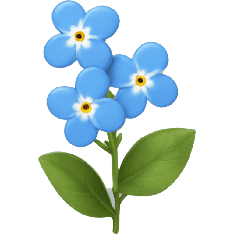 Forget me not flower emoji