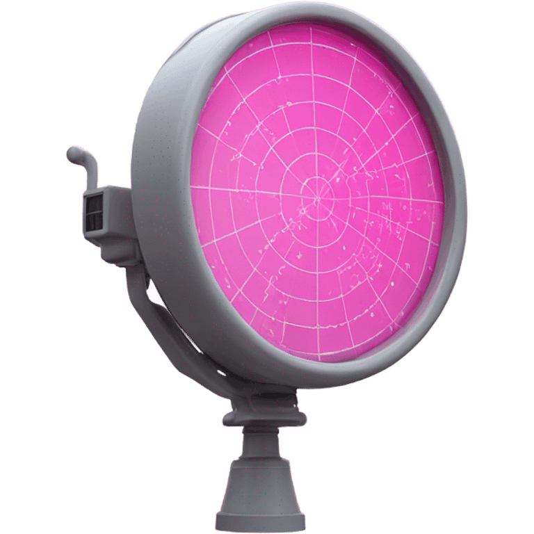 pink radar emoji