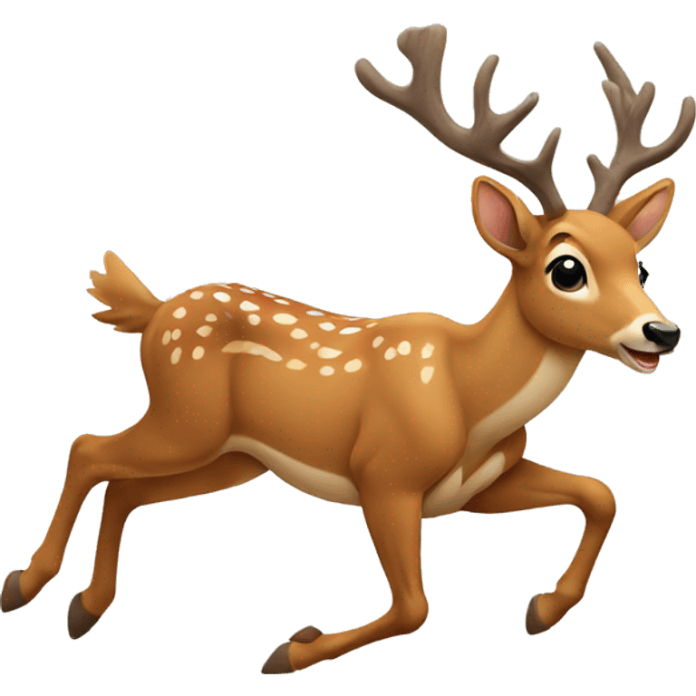 Deer running emoji