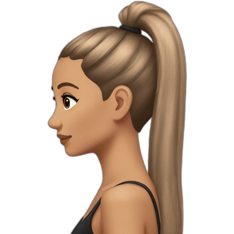 ariana grande ponytail emoji