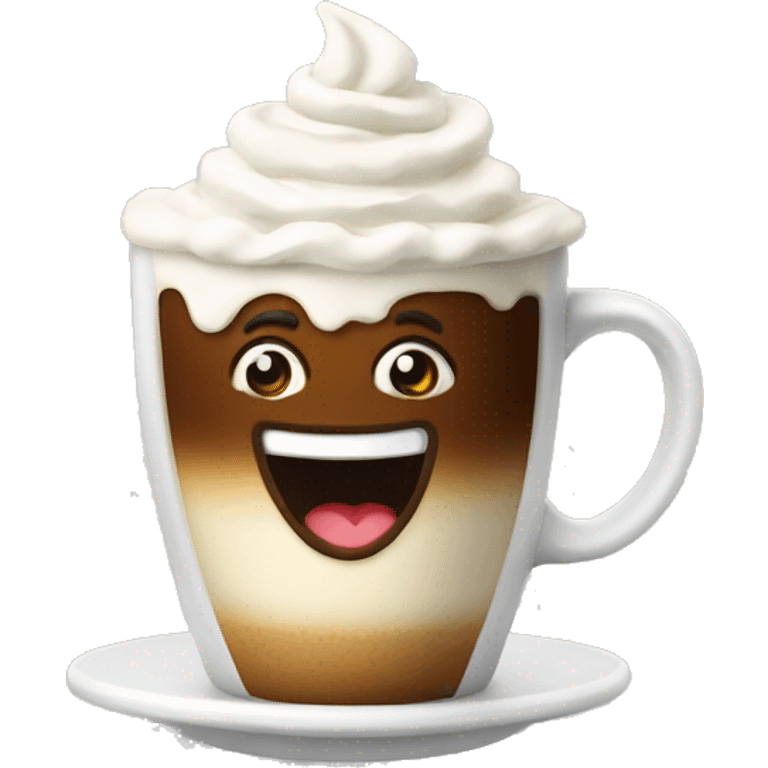 Coffee with whipped cream  emoji