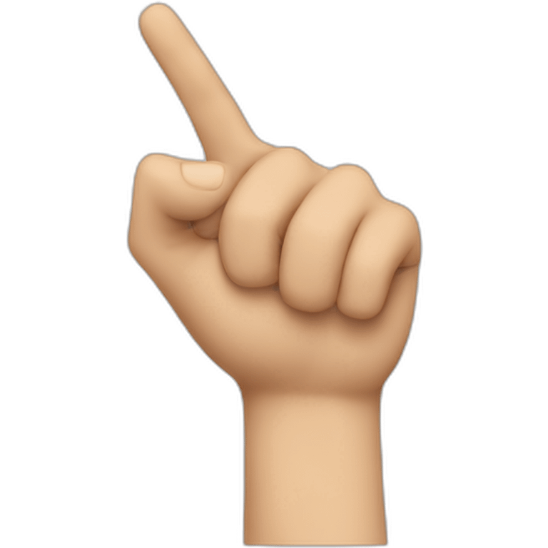 animated hand pointing to the screen emoji