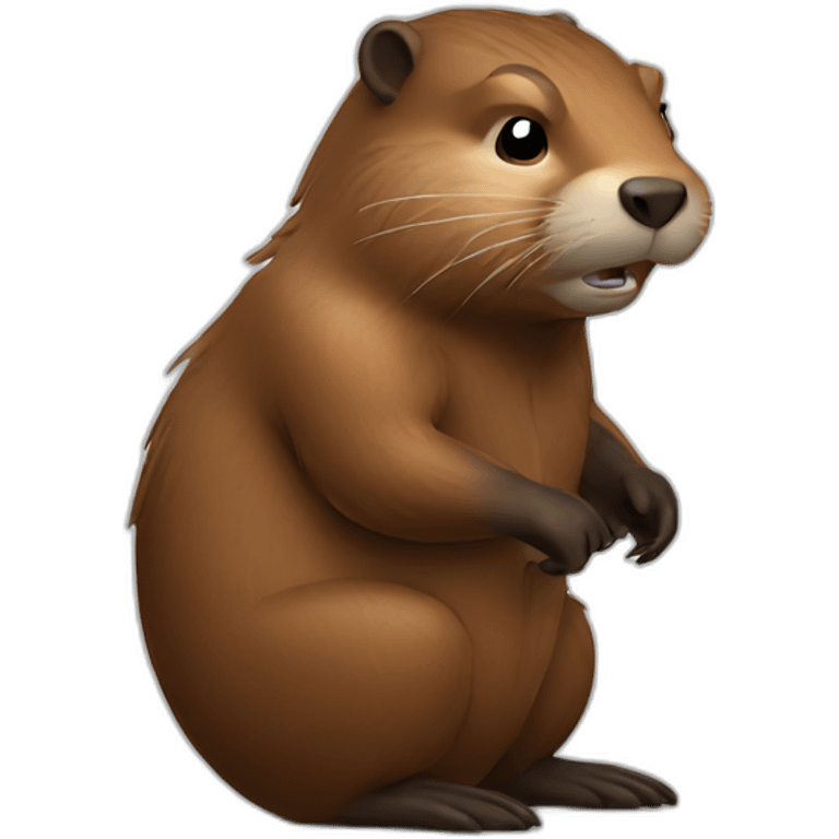 powerful beaver emoji