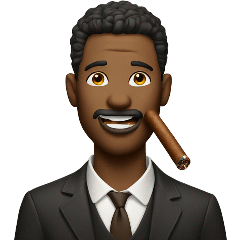  guy with cigar in mouth emoji