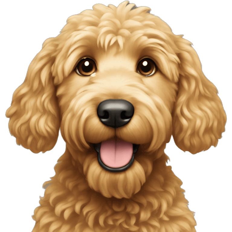 Golden doodle dog  emoji