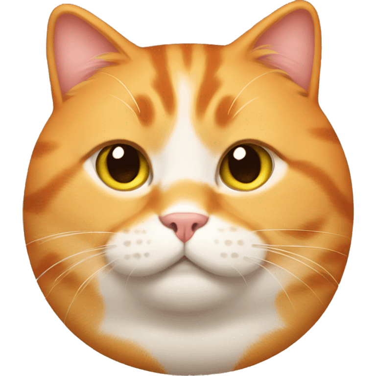 fat orange cat emoji