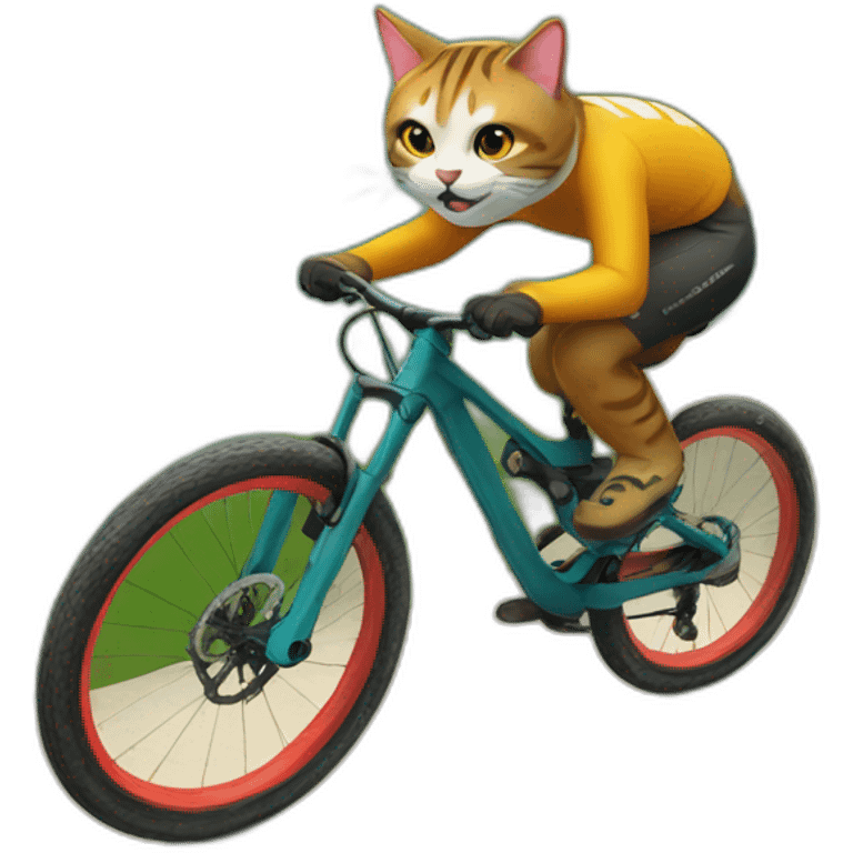 downhill cat emoji