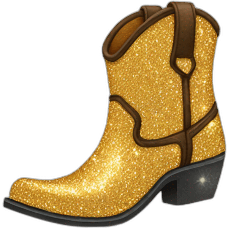 sparkly cowboy boot emoji