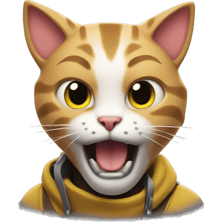 cat playing fortnite emoji