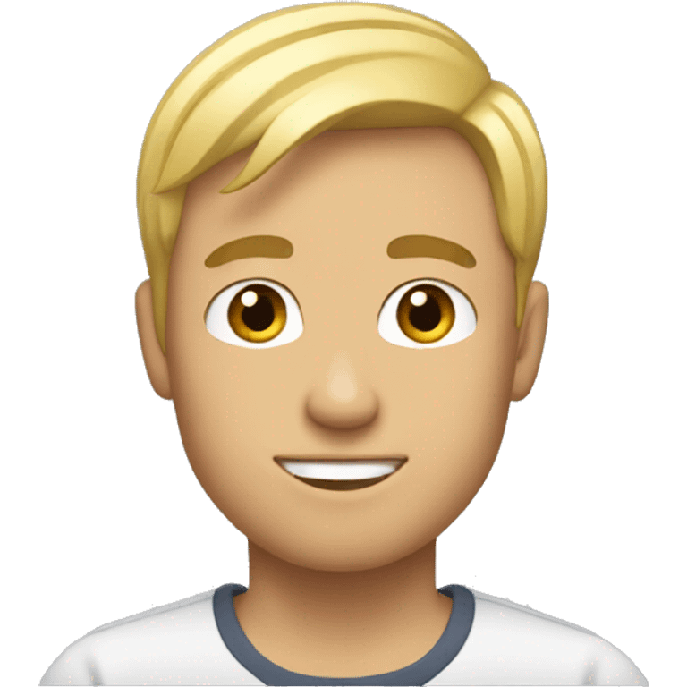 21 year guy with short blonde straight hair emoji