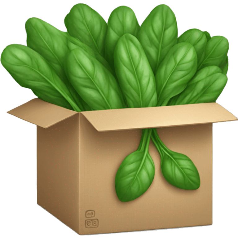 box of spinach  emoji