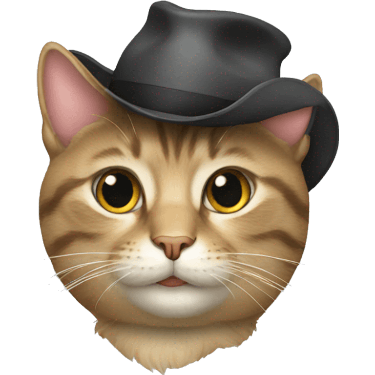 Cat with hat emoji