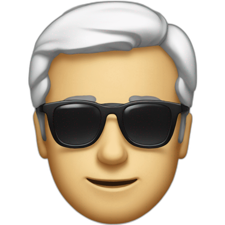  Macron with sun glasses emoji