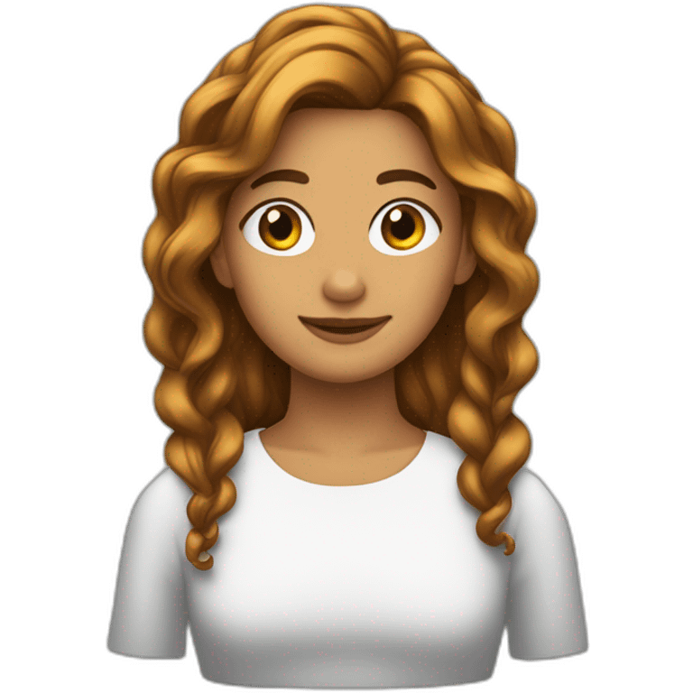 Conejita con cabello crespo emoji