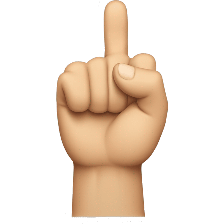 a handsign that shows a fist where the thumb is between indexfinger and middlefinger emoji