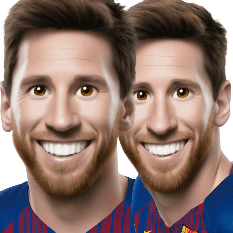 Messi smile emoji