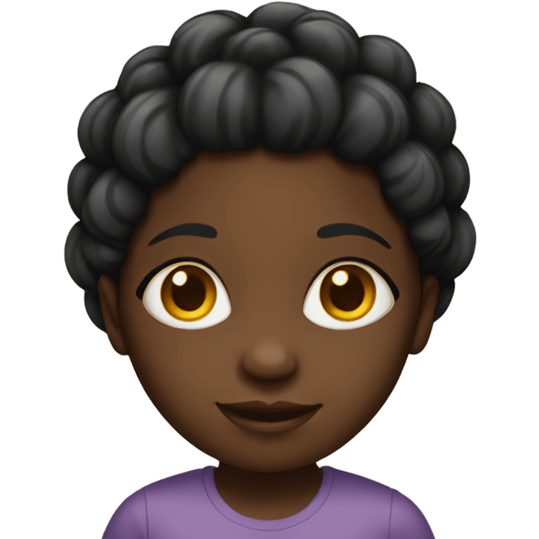 black child girl  emoji