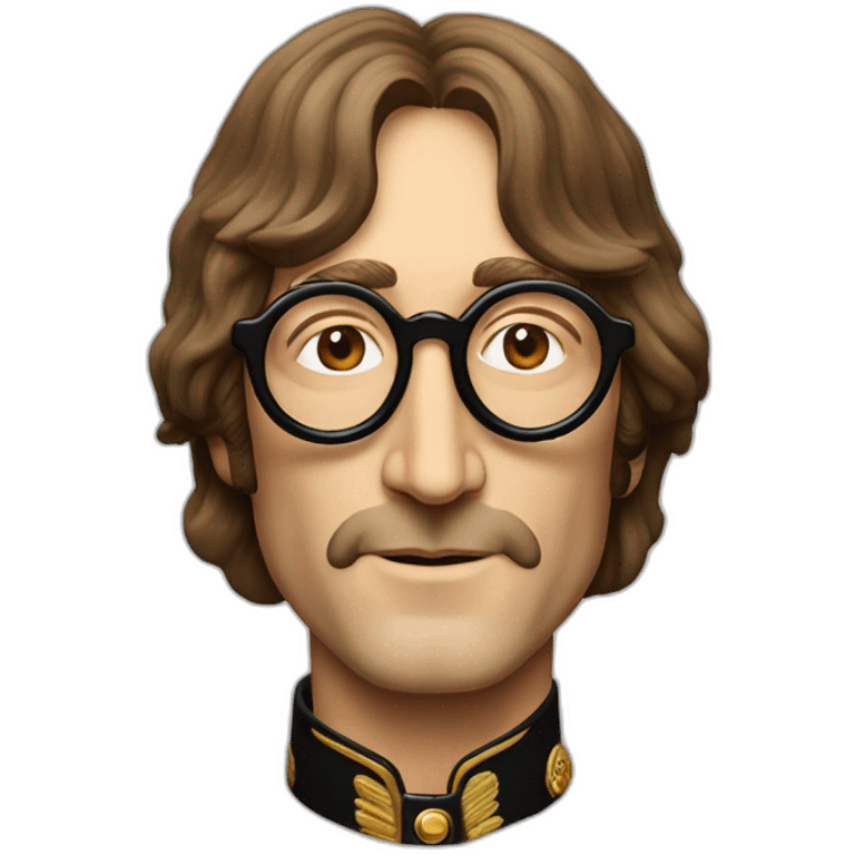 John Lennon head sgt pepper era emoji