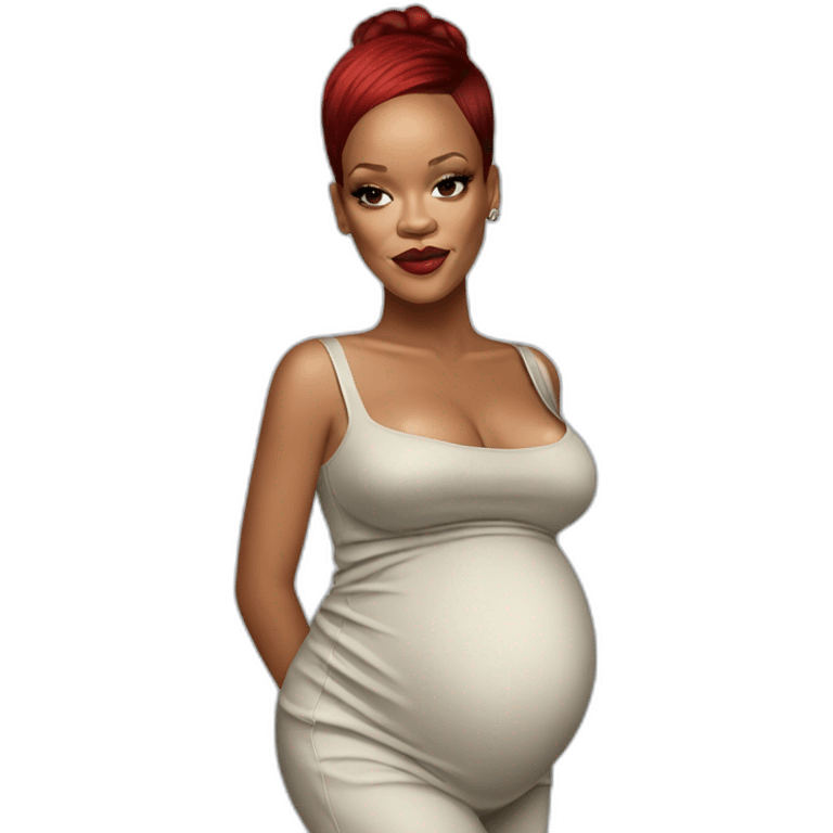 rihanna pregnant  emoji