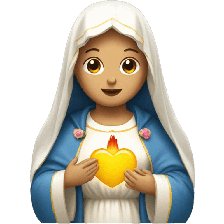 the Immaculate heart of mary emoji