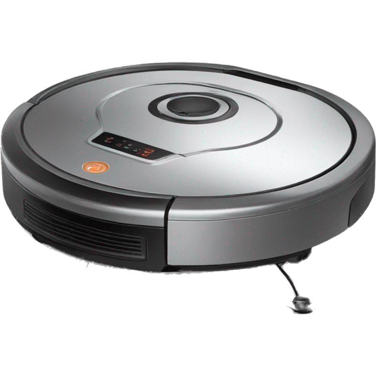 A sad robot vacuum cleaner emoji