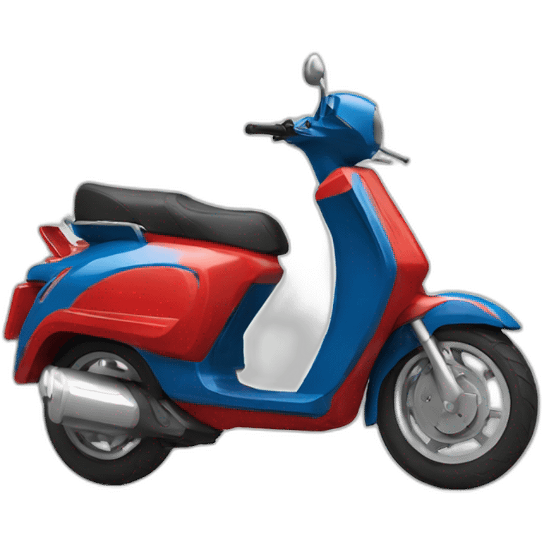 Spiderman sur scooter emoji