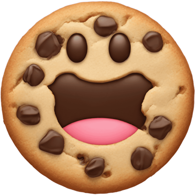 1 Cookie avec sourit emoji