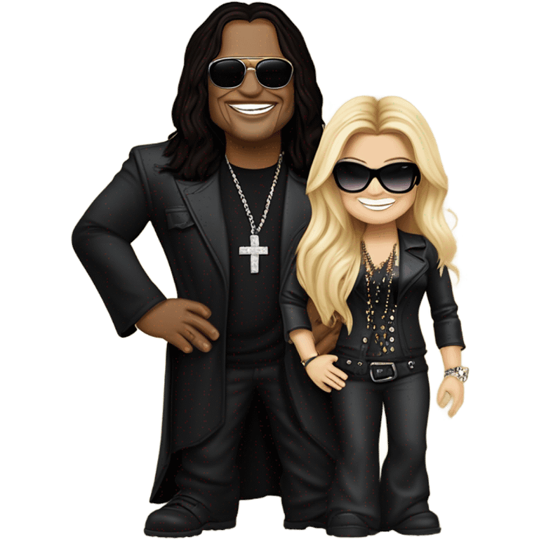 ozzy osbourne with jessica simpson emoji