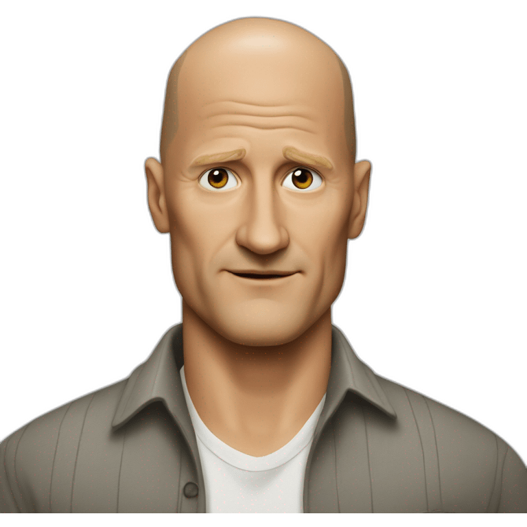 actor bald woody harrelson realistic emoji