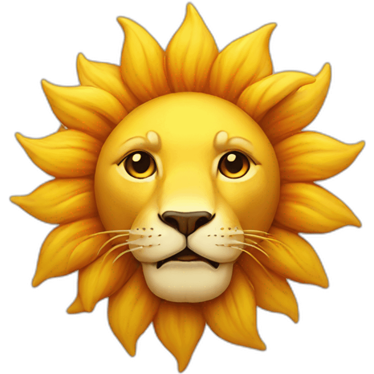 Sun with lion emoji