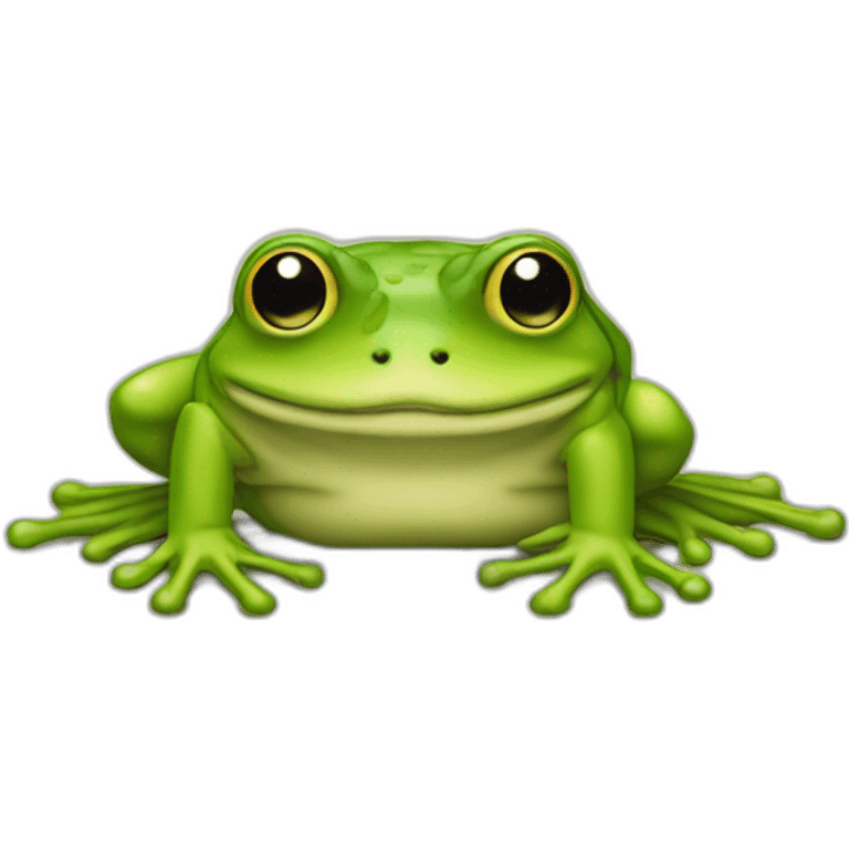 grenouille avec une couche culotte emoji