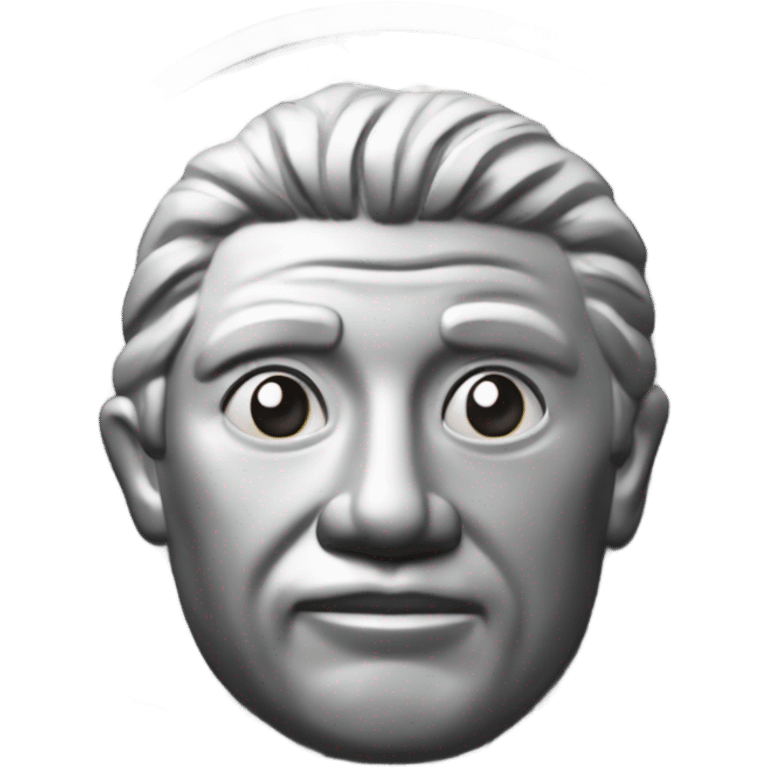 A silver coin 100 clay 3d emoji