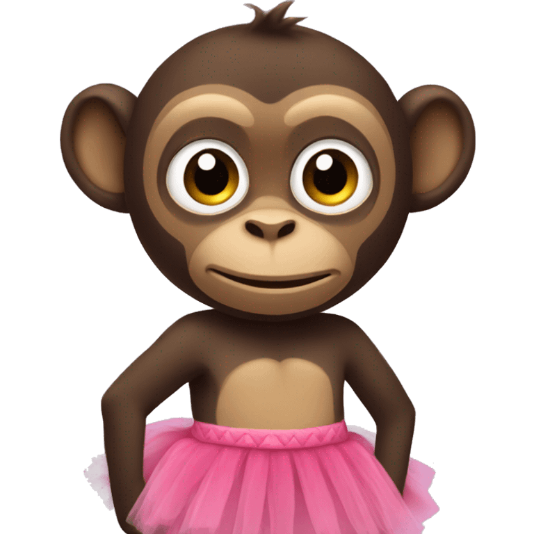 A monkey with a tutu  emoji