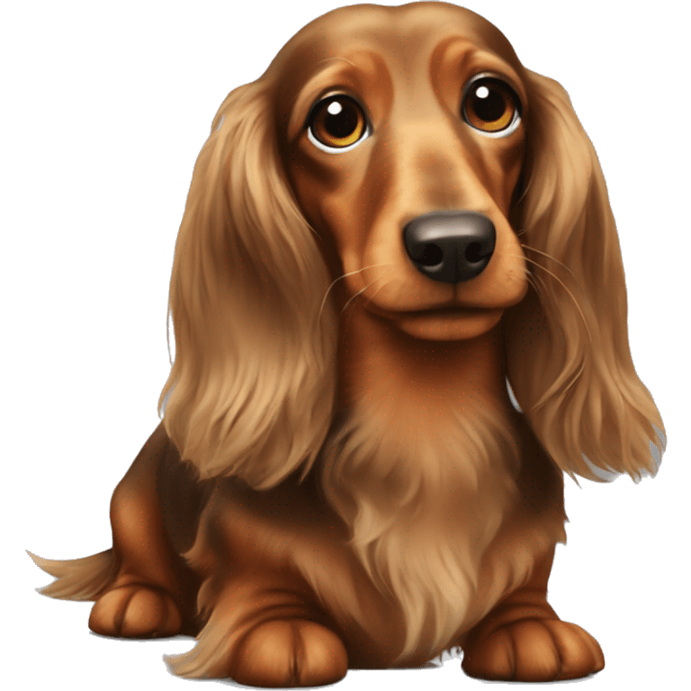 longhaired dachshund emoji